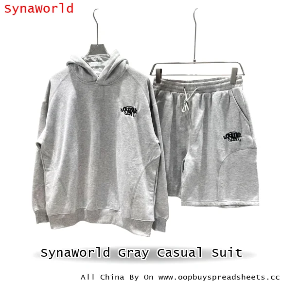 SynaWorld Gray Casual Suit
