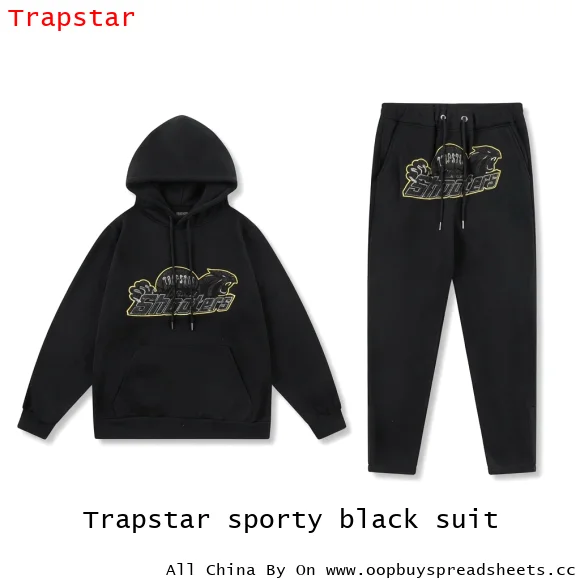 Trapstar sporty black suit