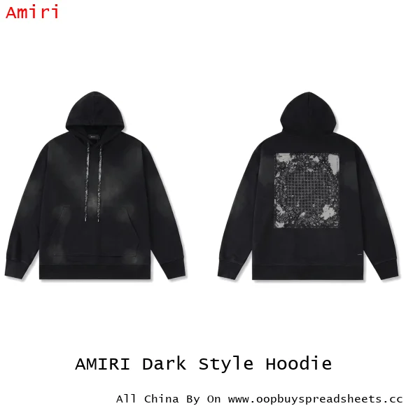 AMIRI Dark Style Hoodie