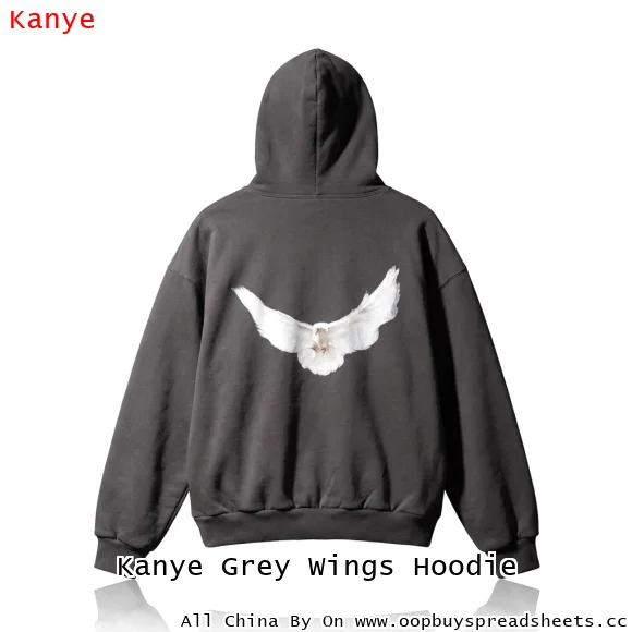 Kanye Grey Wings Hoodie