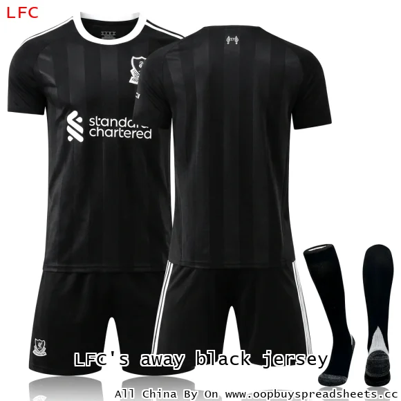 LFC's away black jersey