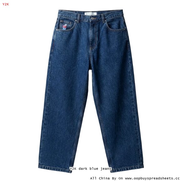 Y2K dark blue jeans