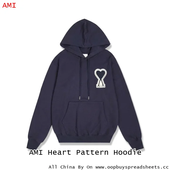 AMI Heart Pattern Hoodie