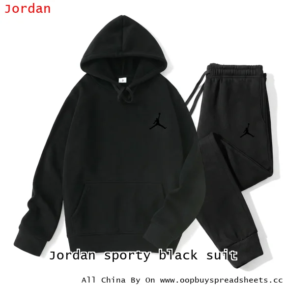 Jordan sporty black suit