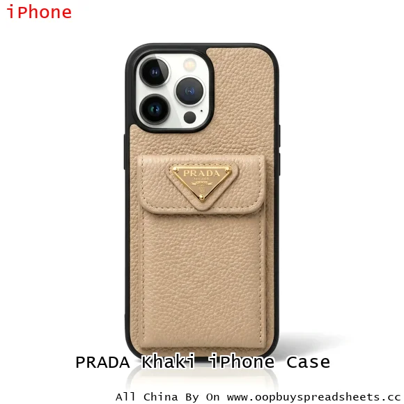 PRADA Khaki iPhone Case