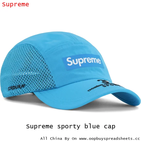 Supreme sporty blue cap