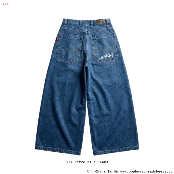 Y2K Retro Blue Jeans
