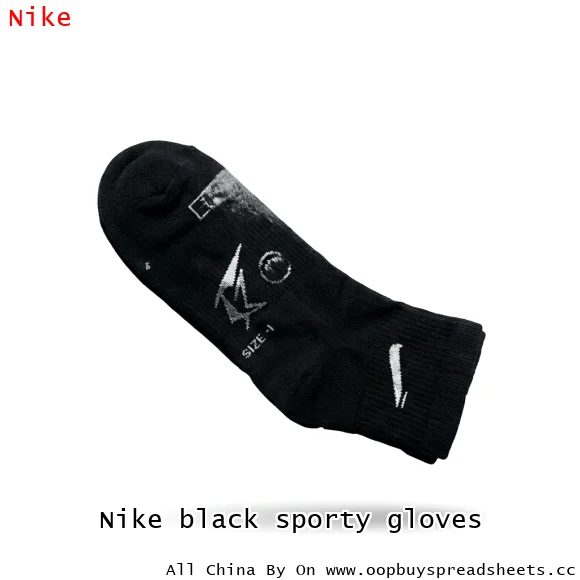 Nike black sporty gloves