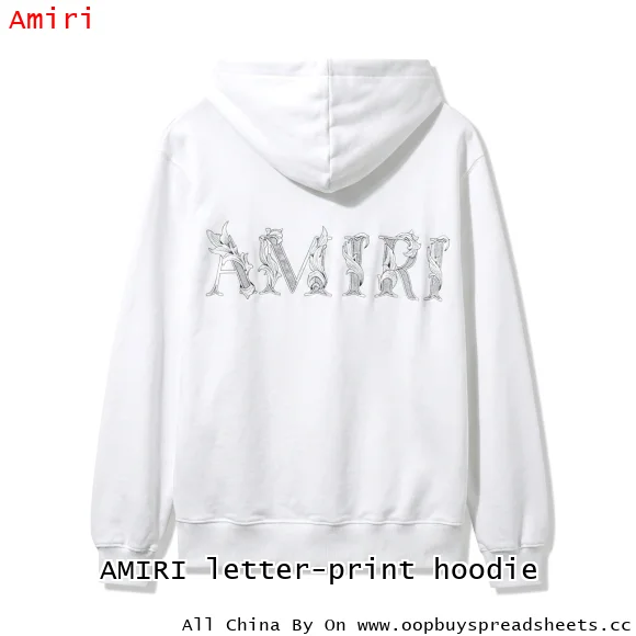 AMIRI letter-print hoodie