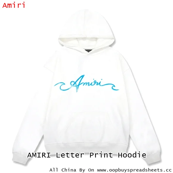 AMIRI Letter Print Hoodie