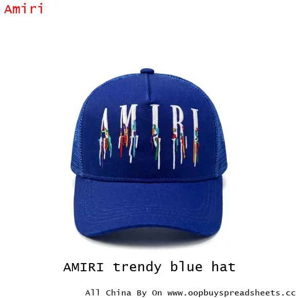 AMIRI trendy blue hat