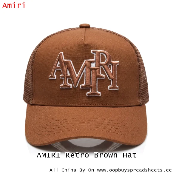 AMIRI Retro Brown Hat