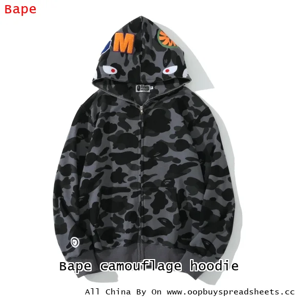 Bape camouflage hoodie